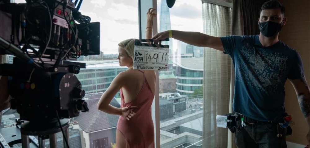 Julia Goldani Telles during production on Season 3 of “The Girlfriend Experience.”(Aimee Spinks / Starz)